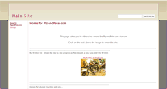 Desktop Screenshot of pipandpete.com